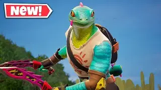 НОВЫЙ игровой процесс скинов Лиззик в Fortnite! (Набор &laquo;Солнце и чешуя&raquo;)