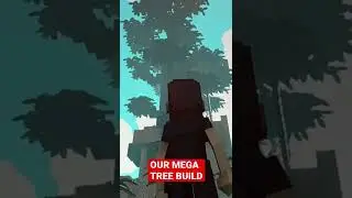 #SHORTS THE MEGA TREE AND KING FROG BUILD #METAVERSE #SANDBOX #MINECRAFT