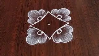 2 Beautiful Daily kolams only (3×3) dot's... easy kolams