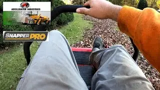 Snapper pro s50xt mulching leaves | accelerator dust cover🍃🍁🍁