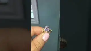 Lavender Spinel & Diamond 18k Rose Gold Ring