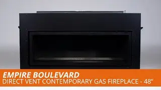 Empire Boulevard 48&rdquo; Direct Vent Contemporary Fireplace