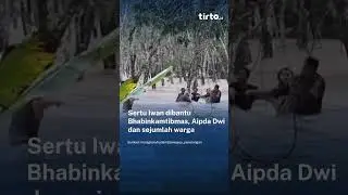 Babinsa Oku Timur Bantu Evakuasi Warga yang Terjebak di Mobil Saat Banjir