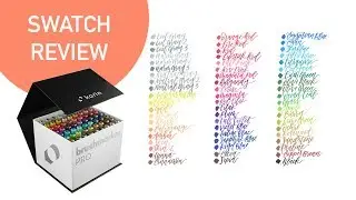 Karin BrushMarker Pro Swatch Review - Brush Pens