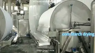 HG Rotary cylinder(drum) dryer#machinery #yeast drying#waste liquid drying#corn starch drying#