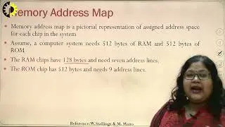 COMPUTER ORGANIZATION & ARCHITECTURE LECTURE 07 ''Memory Address Map'' By Dr. Shivani Agarwal, AKGEC