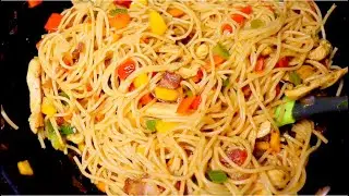 BACON STIR FRY SPAGHETTI |QUICK FIX|