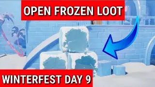 Open Frozen Loot fortnite (Fortnite winterfest Day 9 Reward) All the frozen loot locations