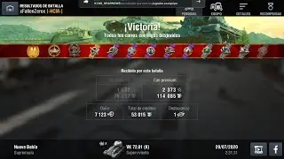 WoT Blitz 7123 Dmg VK72.01K Maestr&iacute;a