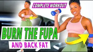 COMPLETE  Fupa and Back Fat Burner: The Ultimate Home Dumbbell Workout