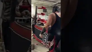 CCW&rsquo;s Vinicious with the steel steps on Miami Mike #Shorts #wrestling #prowrestling #Miami
