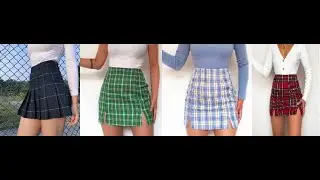 FALDAS DE MODA Y TENDENCIA 2023 2024!!! OUTFITS CON MINIFALDAS DE CUADROS!!!