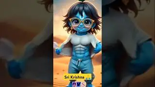 ⚡ Cute Krishna Unleashes Divine Muscular Power | Spiritual Strength 🕉️ #shorts #ytshorts #krishna