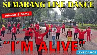 #TUTORIAL & #DEMO | #I'M #ALIVE #LINE #DANCE | #semarang #linedance | Taman Indonesia Kaya | Suroto