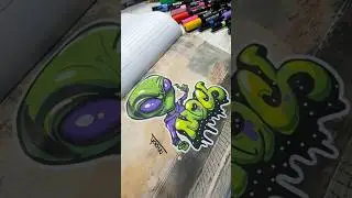 Al&iacute;en 👽 Graffiti By Moch. #graffiti #graffitiart #graffitiworldwide