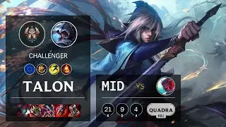 Talon Mid vs Yone - EUW Challenger Patch 10.25b