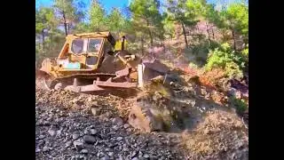 Bulldozer Extreme Power | Building Mountain Access Road with Heavy Machinery