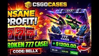 The 777 Case is BROKEN! Unbelievable Profit on csgocases.com USE CODE: BELLX