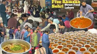 FREE - RAMZAN SEHRI IN LAHORE | GOAT HEAD RECIPE FOR FREE SEHRI | PEOPLE ARE PEACEFUL FOR FREE SEHRI