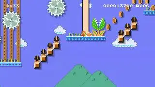 【#マリメ2】クリア率23％スピラン「lift speedrun」
