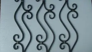 Кованый узор для ворот,забора и перил.Художественная ковка.