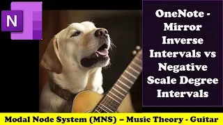 OneNote  - Mirror Inverse Intervals vs Negative Scale Degree Intervals 1227 Music Theory - Guitar