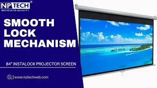 Best 84-inch Instalock Projector Screen for Home & Office | NPTECH 4:3 Aspect Ratio Review (2026)