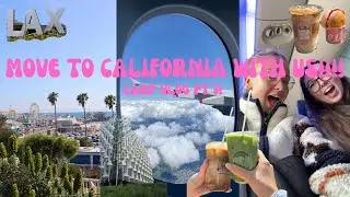 MOVE TO CALIFORNIA WITH US!!!! London→LA✈️ (Camp vlog number 1!!!)