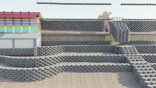 Hero School - Terrace Retaining Wall Animation