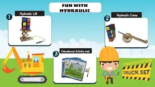XploraBox Educational Activity box for Kids Age 8-12 Years Children | Fun With Hydraulics.