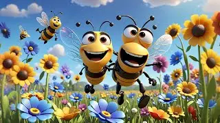 1, 2, 3, Count the Bees! | Buzzing Counting Song for Kids | Fun Learning Rhyme with Bees & Numbers