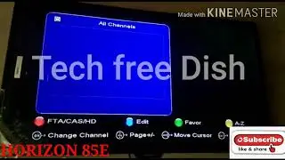 HORIZON 85E ☝️ ||CHENNEL LIST ||4ft dish ||#TECHFREEDISH #FREEDISH