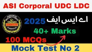 ASF Mock Test No 2 ASF test Preparation 2025