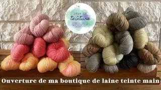 🎉Ouverture de ma boutique de laine teinte main: Jeux de teinture🎉