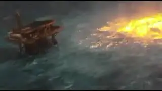 Gulf of Mexico Fire - Pipeline Rupture