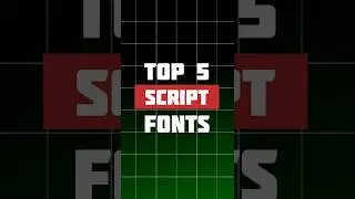 Top 5 Script Fonts #fonts #graphicdesigner #logodesigner #design #creative #graphicdesign #viral