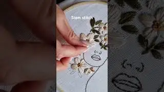 Basic stem stitch embroidery #stitch #handmade #art #embroidery #handembroidery #embroiderydesign