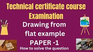 TCC lower & higher examination paper-1 #Drawing from flat example #art#TCC #trending #famous 