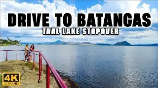 [4K] ROADTRIP TO BATANGAS! Taal Lake Stopover, Lomi & Bulalo Feast!