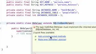 Android Application Development Tutorial   113   SQLite class implementing SQLiteOpenHelper   YouTub