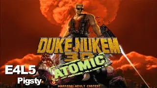 Duke Nukem 3D: Atomic Edition - E4L5: Pigsty (100%) [DOSBox]