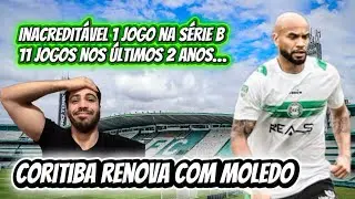 Coritiba renova com Moledo, dif&iacute;cil acreditar e entender- N&uacute;meros e opini&atilde;o- Eu espero estar errado 
