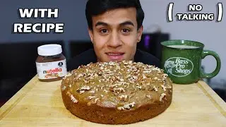 Homemade Banana Bread MUKBANG (ASMR)