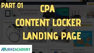 CPA Content Locker Landing Page Setup | PART 01 |