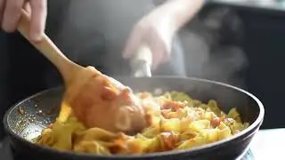 Pan Tossed Pasta 4K | Professional Food B-Roll for Editors