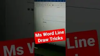 how to draw line in word for resume | make a line word | draw line in ms word 