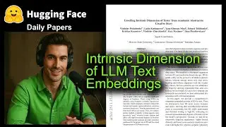 Intrinsic Dimension of LLM Text Embeddings