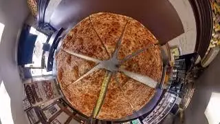Marias Pizza - Giant NY Pizza Tiny Planet Spin
