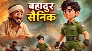 A brave soildier, story of a army's lovers हिंदी मजेदार कहानियां,kids story,moral stories 