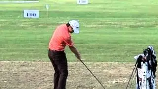 Gary Boyd - Golf Swing with Driver, Slow motion (Down the Line)